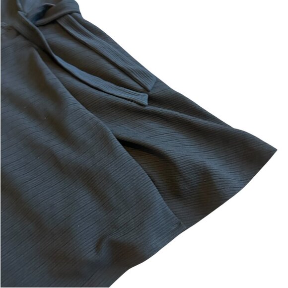 Hutch Anthropologie Ronnie Black Wrap Dress Short Sleeve A-Line Size XL Women's - Picture 4 of 11